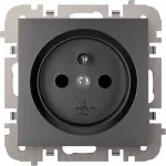 Elektro Plast Nasielsk 3833-19 Vestra Socket 2P+Z be rėmo, įleidžiamas į žemę IP20 juodas 3833-19