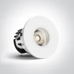6,5W LED įleidžiamas &scaron;viestuvas, baltas, 4000K, dimeriuojamas, 10107PA/W/C