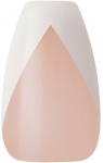KISS Dirbtiniai nagai su klijais Classy Nails, &Scaron;ilkinė suknelė, Balta, Vidutinis karstas