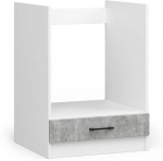 Oliwia s virtuvės spintelė orkaitei 60cm, Baltas betonas