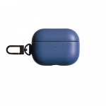 &bdquo;Mujjo Echelon&ldquo; apsauginis dėklas, skirtas &bdquo;AirPods Pro 2&ldquo; kartos ausinėms su belaidžiu įkrovimu ir kokybi&scaron;ka oda &ndash; Monako mėlyna