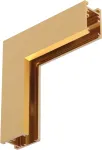 Pavir&scaron;inio magnetinės sistemos ZAMBELIS MAGNETIC 6MM bėgelio vertikalus kampinis sujungimas, 24V, žalvario sp., 25235