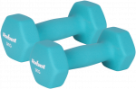 >>>HEX ketaus neopreno hanteliai 2x3kg, REBEL ACTIVE