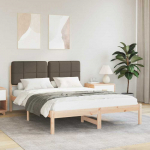 Lova Lovo rėmas su apmu&scaron;tu galvūgaliu Taupe 150 x 200 cm