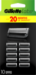 Gillette Labs Skustuvo Vyrams Peiliukai, 10 Skustuvo Galvučių