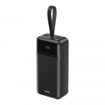 Powerbank BWOO 65W power bank 30000 mAh 2 x USB-A, 1 x Type C su wyświetlaczem LCD juoda