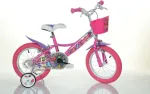 Vaiki&scaron;kas dviratis BIMBO BIKE Girl Buterfly, 16 dydis, baltos/rausvos sp.