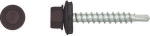 Koelner Stoginiai savisriegiai, ZN su tarpine, 4,8 x 35 mm, RAL 8017, 250 vnt.