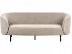 Beliani 3 vietų sofa LOEN smėlio pilkumo spalvos