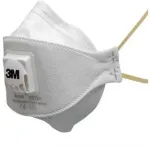 3M Vienkartinis respiratorius su vožtuvu, sulankstomas