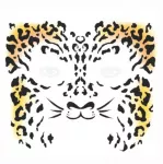 Partychimp Leopardo veido tatuiruotė
