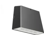 Solar Plus WALLPAK 282x205x125mm. 70W 8050LM 4000K CRI80 asimetrinis IP66 IK08 juodas C3