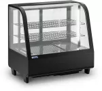 Vitrininis &scaron;aldytuvas &Scaron;aldymo vitrina su 3 lygiais. 100 l. juoda/stiklinė