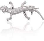 Diamond Sky Jewelry Sidabrinė sagė su cirkoniais &bdquo;Lizard King&ldquo;