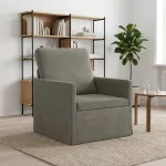Sofa Krėslas &Scaron;viesiai pilka 70 x 81 x 82 cm Kordūrinis audinys