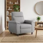 Sofa &Scaron;viesiai pilka 95 x 90 x 95 cm Audinys