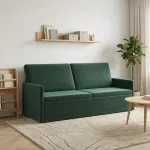 3 vietų sofa Tamsiai žalia 190 x 81 x 82 cm Aksomas