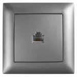 Toolight Rj45 Lizdas Su Rėmeliu Oste Jnh010-s Pilkas