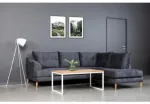 SELECT Baltas 110X60 ąžuolinis žurnalinis staliukas baltos kojos : Apdaila - Aliejuota bespalviu linų sėmenų aliejumi, Stalvir&scaron;io briauna - 2 cm