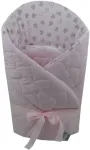 Olka Vystyklas, kūdikio vokelis velvet 75x75 rožinis