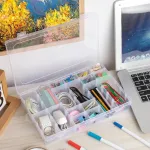 Niboken plastikinės rū&scaron;iavimo dėžutės smulkioms detalėms, 36 nuimami/reguliuojami skyreliai smulkioms detalėms, papuo&scaron;alams, varžtams, karoliukams, siuvimo reikmenims ir lyginimo karoliukams, 2 vnt.
