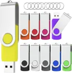 10 vnt. 32 Gb Usb atmintukai, metaliniai, su suktuku, 2.0