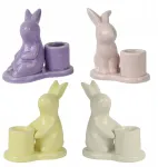 Keraminė žvakidė Velykų Vi&scaron;čiukas Zuikis Triu&scaron;is Velykos 11cm