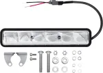 Osram Lightbar Sx180-sp, led papildomas priekinis žibintas tolimosioms &scaron;viesoms, prožektorius, 1300 liumenų, spindulys iki 190 m, led darbinis žibintas, ece patvirtinimas, leddl105-sp juodas