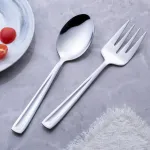 Gogeili nerūdijančio plieno serviravimo &scaron;auk&scaron;tų ir &scaron;akučių rinkinys, 3 dideli serviravimo &scaron;auk&scaron;tai ir 3 serviravimo &scaron;akutės, 24,1 cm maitinimo serviravimo įrankių rinkinys, galima plauti indaplovėje