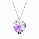 Diamond Sky Jewelry Kaklo papuo&scaron;alas moterims DiamondSky &bdquo;Cupid (Vitrail Light)&ldquo; su Swarovski kristalais