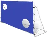 Futbolo vartai su treniruočių sienele, 240x92x150cm, plienas