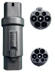 PNI 1F Type 2 į GBT adapteris elektromobilių įkrovimo stotelei, 5 kontaktų, vienfazis