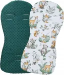 Įdėklas į vežimėlį Minky medvilnė dvipusis Babymam