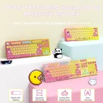 Mambasnake 120 klavi&scaron;ų Pbt Pudding klavi&scaron;ų dangtelių rinkinys, Asa profilis, Pbt spalvų sublimacija, Ansi Us i&scaron;dėstymas, skirtas Tkl 61 68 87 98 104 108 mechaninei klaviatūrai, suderinamas su Cherry Mx Gateron Otemu Kailh jungikliais