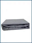 Pilka jersey paklodė su guma, 100x220, premium, stora, 100% medvilnė
