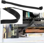 Yinettech 16 kontaktų 12+4 jungties tėvi&scaron;kas-moteri&scaron;kas Pci-e 5.0 ilgiklis 90 laipsnių adapteris vaizdo plok&scaron;tėms Gpu, suderinamas su Rtx 4090 4080 3090 Ti 16awg 12vhpwr 600w B tipas