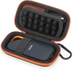 Dėklas Sandisk Extreme Pro Ssd ne&scaron;iojamiems diskams (raudonas)