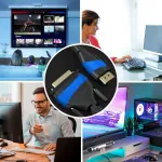 Kabeldirekt Hdmi Dvi adapterio kabelis su A.i.s. ekranavimu nuo trukdžių signalų &ndash; 10 x 1,5 m (dvikryptis Dvi-d 24+1/hdmi monitoriaus kabelis, prijunkite įrenginį prie monitoriaus arba atvirk&scaron;čiai)
