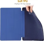 Wd&cd dėklas, suderinamas su Lenovo Tab P11 (2nd Gen) 11.5 colių Tb350fu/tb350xu 2022, itin plonas dėklas su stovo funkcija, automatinio miego/pabudimo funkcija, mėlynas