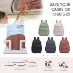 Bagroups 14 colių ne&scaron;iojamojo kompiuterio kuprinė 40 x 30 x 15 British Airways, lengva kuprinė, laisvalaikio kuprinė, vandeniui atspari mokyklinė kuprinė, laisvalaikio kelioninė kuprinė vyrams ir moterims, nailonas, violetinė