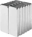 Yizhet stačiakampiai neodimio magnetai, 12 vnt., skirti magnetinėms lentoms, &scaron;aldytuvams, stiklui, skelbimų lentoms, 30 x 10 x 3 mm