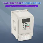 Ccylez Vfd dažnio keitiklis, 220v Ac vienfazis Ac dažnio keitiklis, Vfd inverteris 3 fazių 4kw Ac varikliui su Pwm valdymu, 3 fazių keitiklis