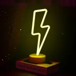 Aleenfoon &scaron;viesos ženklas Led neoninė &scaron;viesa kambario dekoras naktinės lempos maitinamos baterijomis ir Usb interjero ap&scaron;vietimas naktinės ir stalinės lempos miegamojo kalėdų vakarėlio barui (warm Baltas Flash)
