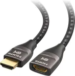 Cable Matters Ultra 8k Hdmi prailginimo laidas 48gbps (hdmi ki&scaron;tukas/lizdas prailginimo Laidas/hdmi ilgiklis) - 1m