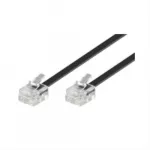 MicroConnect RJ-11 / RJ-11 (M / M) 6 m juodas (MPK186)