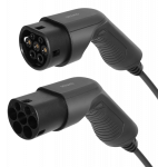 Elektromobilio įkrovimo kabelis DELTACO Type 2 - Type 2, 1 fazės, 16A, 3,6 kW, 7 m, juodas / EV-1207