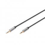Digitus Skaitmenas | AUX garso kabelis stereo | DB-510110-018-S | 3,5 mm lizdas iki 3,5 mm lizdas 3,5 mm stereo ki&scaron;tukas | 3,5 mm stereo ki&scaron;tukas