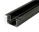LED juostos profilis PHIL, juodas, 2m