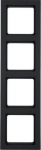 Hager Polo 10146096 Berker Q.3 Quadruple universalus rėmas antracitas/aksomas 10146096