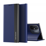 Hurtel Sleep Pro Xiaomi Redmi Note 12 Pro+ atverčiamas su stoveliu dėklas telefonui mėlynos spalvos